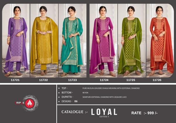  Triple Aaa Loyal Edition 4 Designer Salwar Suits Collection